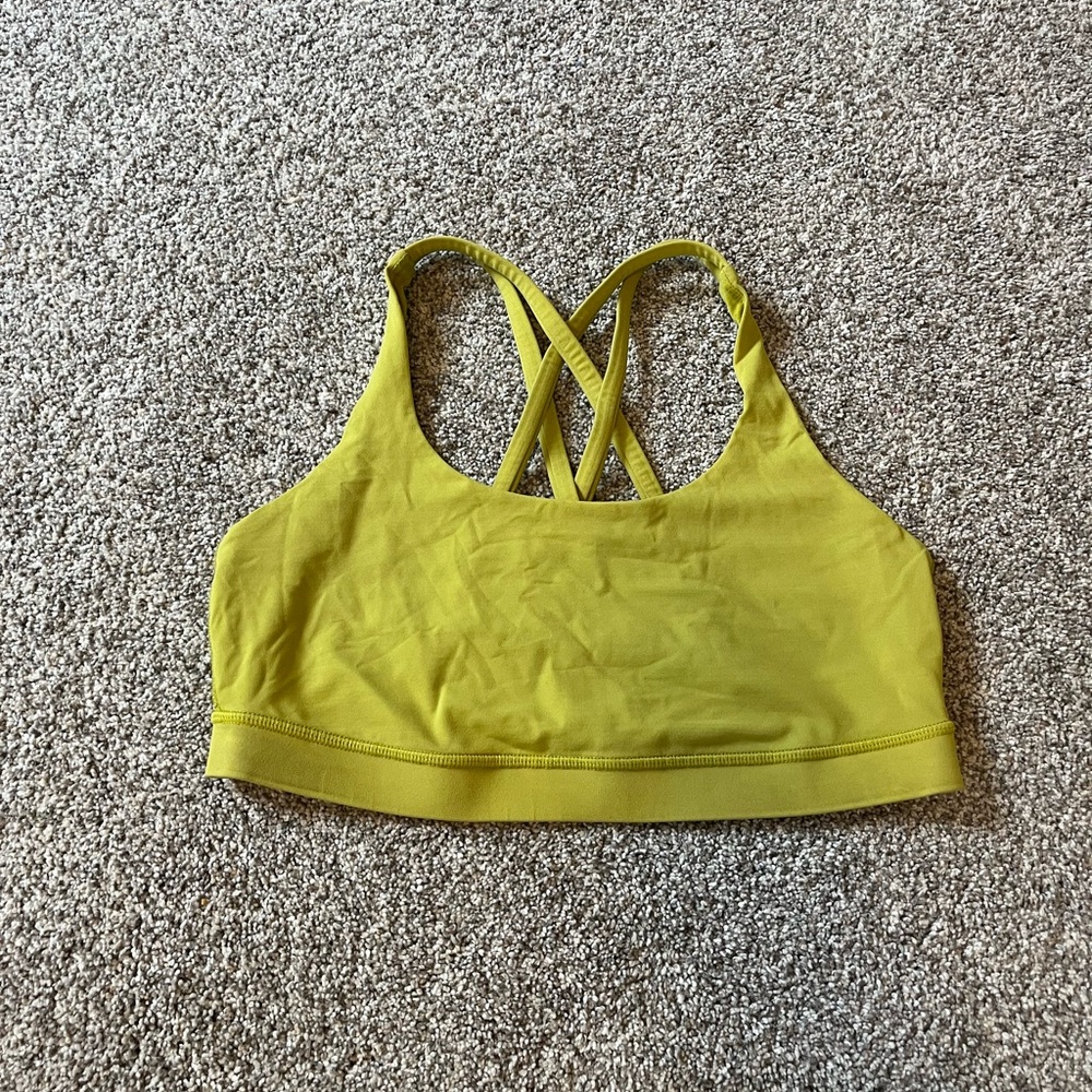 Lululemon Athletica Chartreuse Sports Bra